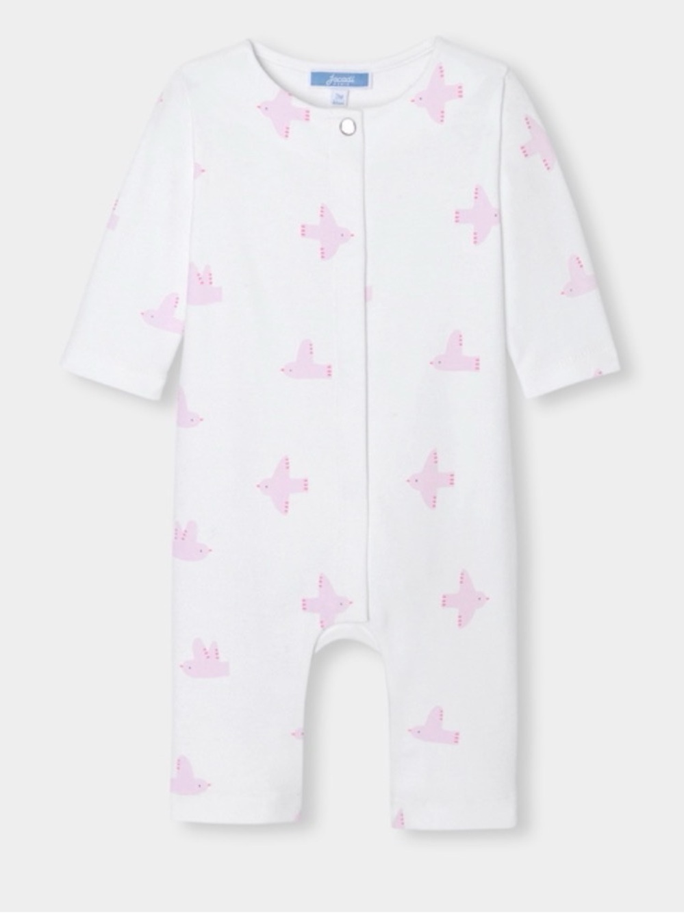 Jacadi Baby Girl Jumpsuit Pink Birds